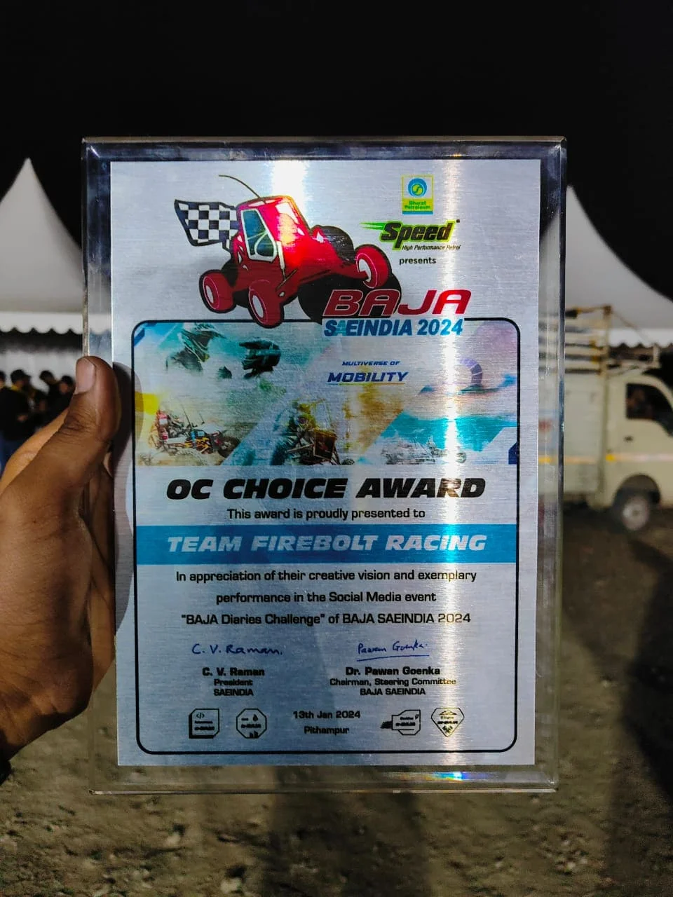 OC Choice Award to Team Firebolt Racing
